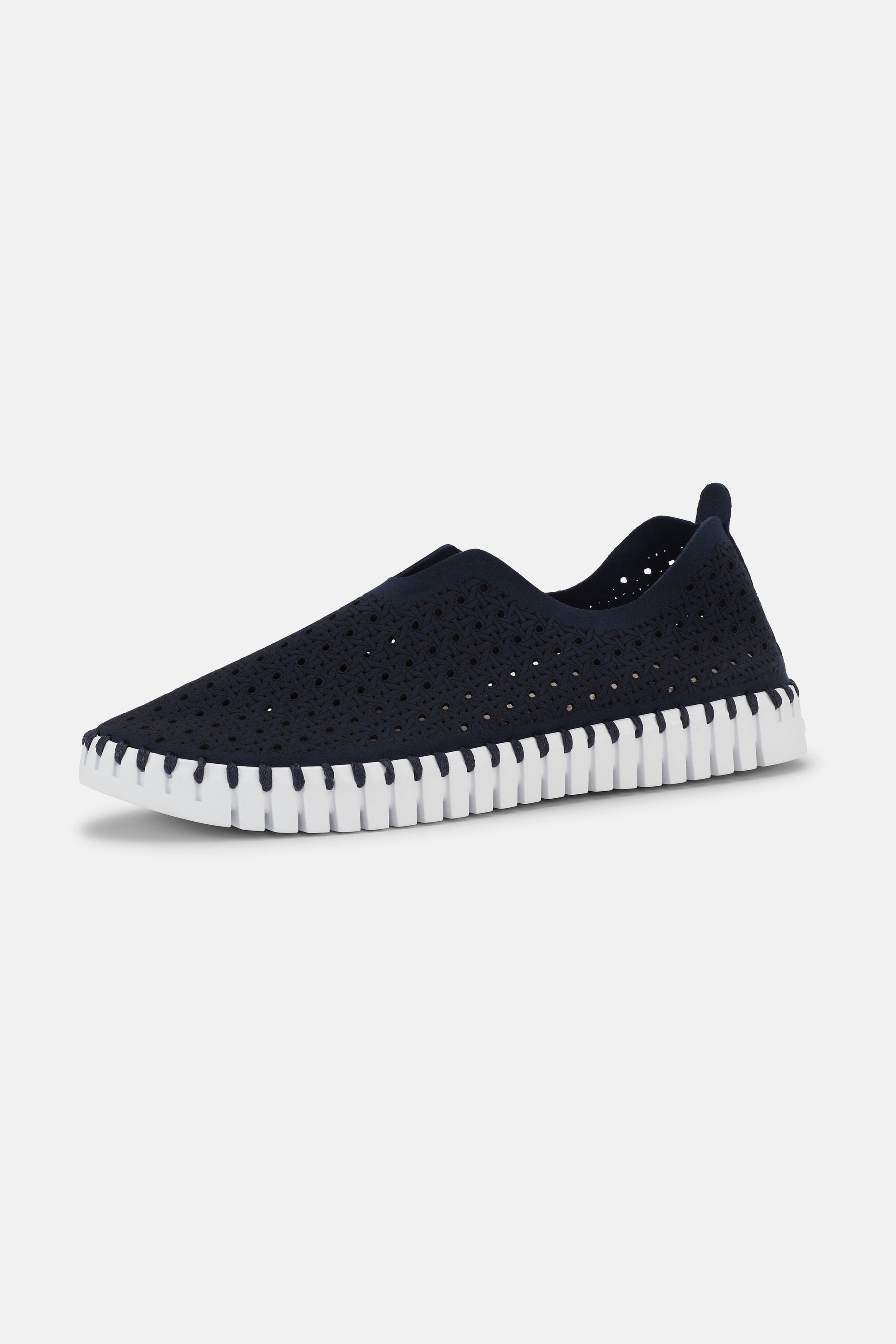 Tulip Slipper - Dark Indigo White